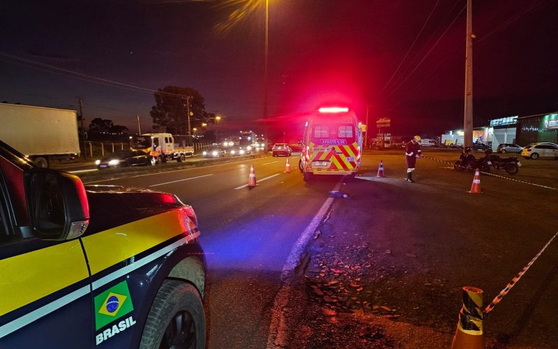 Ciclista idoso perde a vida em acidente na BR-373, em Ponta Grossa