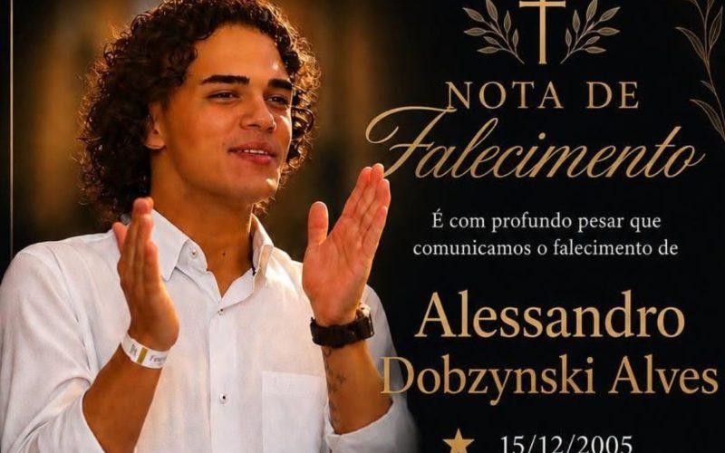 Jovem servidor público de Castro falece aos 20 anos; funeral acontece na próxima sexta-feira