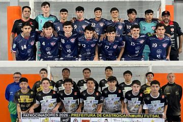 Final da 14ª Copa AMCG de Futsal Sub-17 acontece nesta sexta entre Telêmaco Borba e Castro