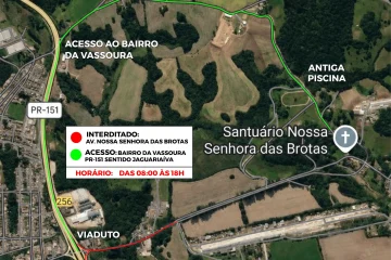 Interdição da Avenida Nossa Senhora das Brotas ocorrerá nesta sexta-feira (14) em razão de obras