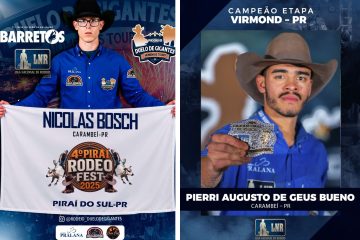 Carambeí conta com dois representantes na corrida pelo campeonato da Liga Nacional de Rodeio em Barretos