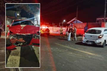 Acidente entre veículos em Carambeí resulta em feridos