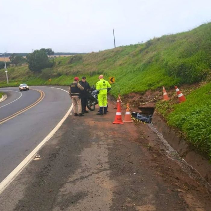 Jovem motociclista de 20 anos perde a vida em acidente na PR-151, em Jaguariaíva