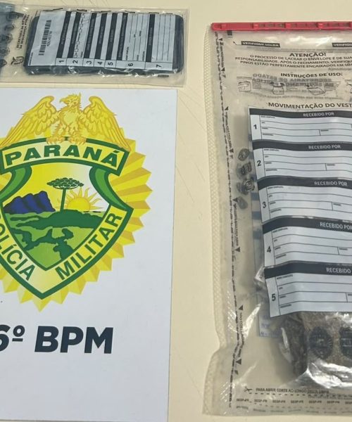 Polícia Militar captura homem por tráfico e confiscam 200 gramas de maconha em Telêmaco Borba